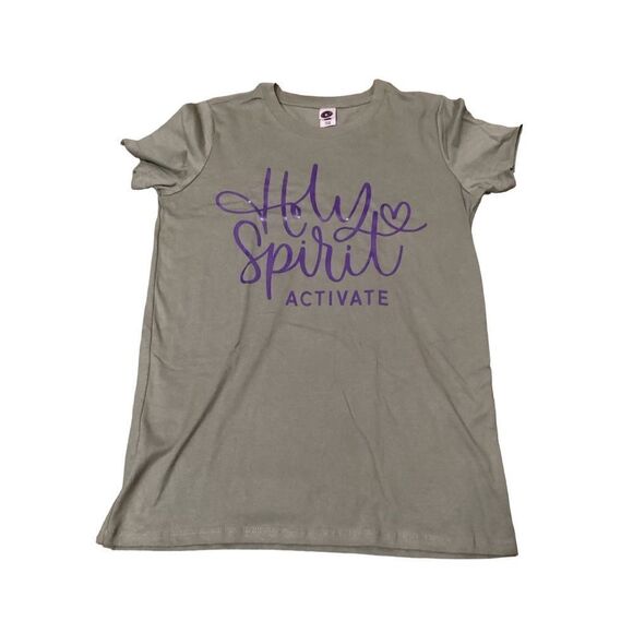 Holy Spirit Activate Retro Custom Printed Tee Shirt XL Juniors - Picture 1 of 5